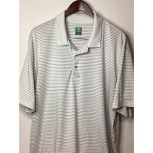 Pro Tour Mens Golf Polo Shirt XXL Striped Short Sleeve Collared‎ Shirt